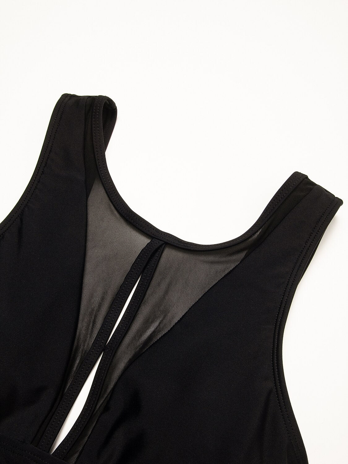 Solid Hole Detail Swimsuit
