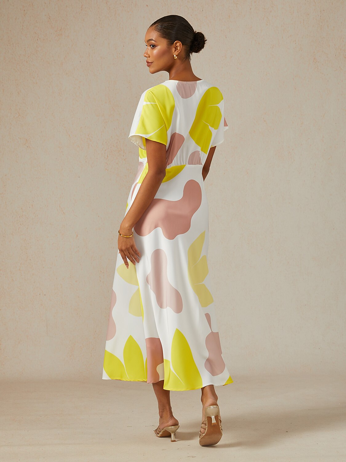 Safari Tapestry Party Silky Elegant Maxi Dress