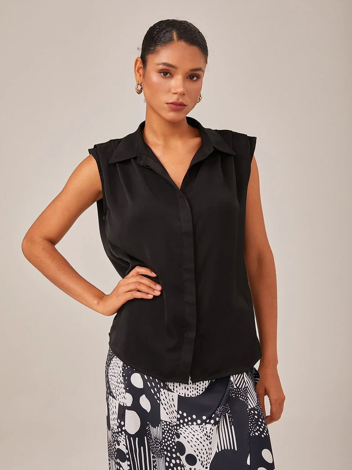 The Essential Series Silky Satin Casual Shirt
