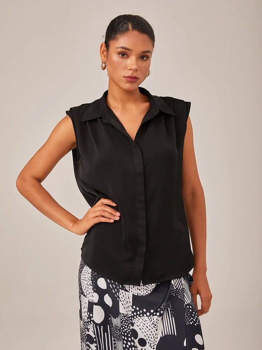 The Essential Series Silky Satin Casual Shirt