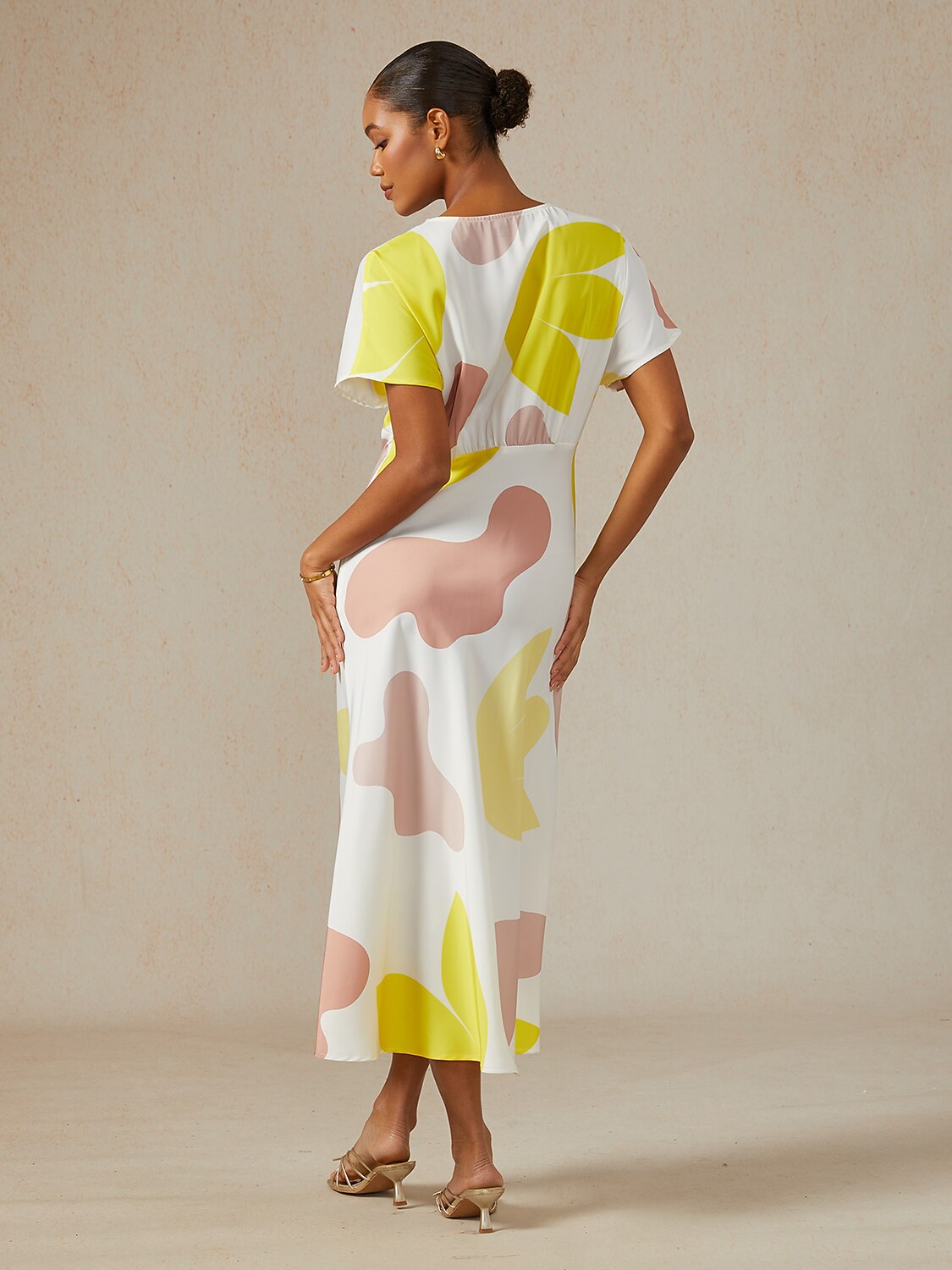 Safari Tapestry Party Silky Elegant Maxi Dress