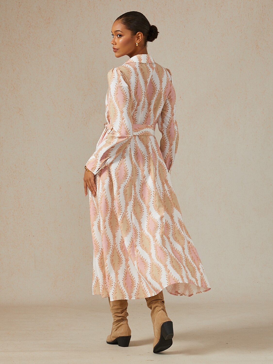Sage Petal Rhythm Linen Look Maxi Dress