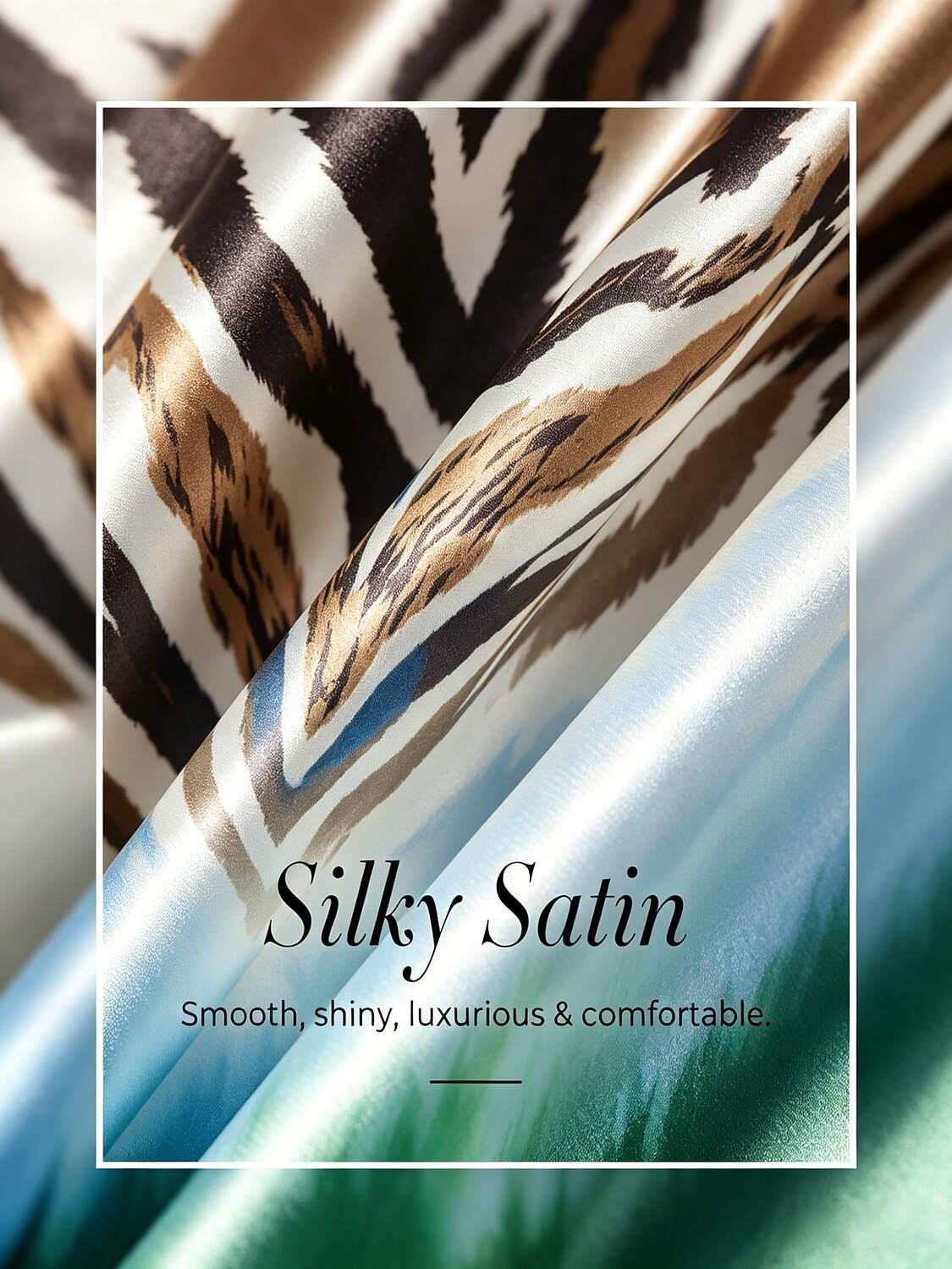 Jungle Wild Party Silky Satin Maxi Dress